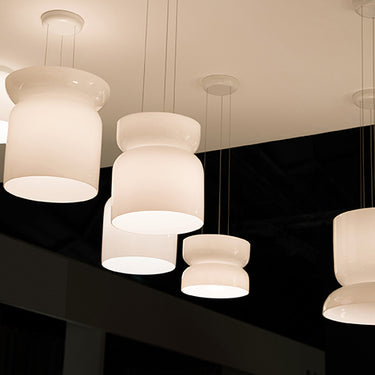 Totem Opal Glass LED Up Down Pendant Light with Dim to Warm by Pablo Designs - image 7