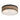 Maxim Lighting Franklin 2-Light Flush Mount Driftwood/Black