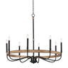 Maxim Lighting Franklin 8-Light Chandelier Driftwood/Black