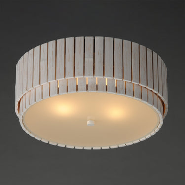 Maxim Lighting Satori 2-Light Flush Mount Ecru