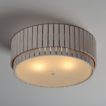 Maxim Lighting Satori 2-Light Flush Mount Ecru
