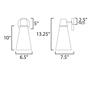 Maxim Lighting Sumatra Sconce Natural Aged Brass