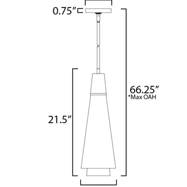 Maxim Lighting Sumatra Pendant Natural Aged Brass
