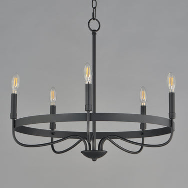 Maxim Lighting Frankie 5-Light Chandelier Black