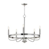 Maxim Lighting Frankie 5-Light Chandelier Satin Nickel