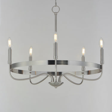 Maxim Lighting Frankie 5-Light Chandelier Satin Nickel