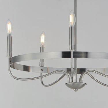 Maxim Lighting Frankie 5-Light Chandelier Satin Nickel