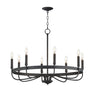 Maxim Lighting Frankie 8-Light Chandelier Black