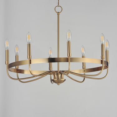 Maxim Lighting Frankie 8-Light Chandelier Heritage