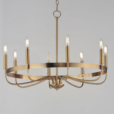 Maxim Lighting Frankie 8-Light Chandelier Heritage