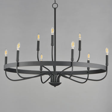 Maxim Lighting Frankie 9-Light Chandelier Black