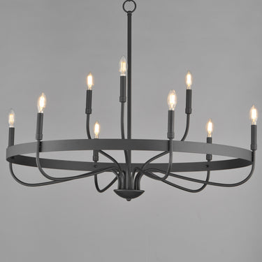 Maxim Lighting Frankie 9-Light Chandelier Black