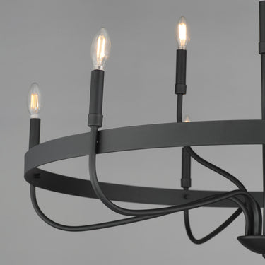 Maxim Lighting Frankie 9-Light Chandelier Black