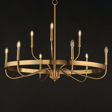 Maxim Lighting Frankie 9-Light Chandelier Heritage