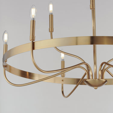 Maxim Lighting Frankie 9-Light Chandelier Heritage