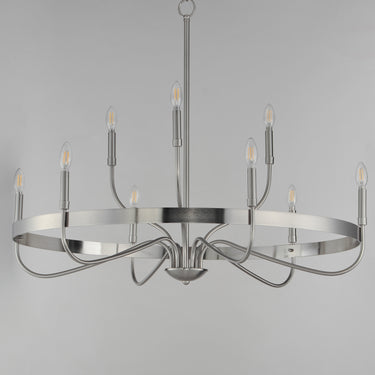Maxim Lighting Frankie 9-Light Chandelier Satin Nickel