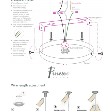 Finesse Decor Beijing LED adjustable Round Chandelier Chrome