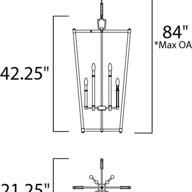 Maxim Lighting Lucent 8-Light Pendant Heritage