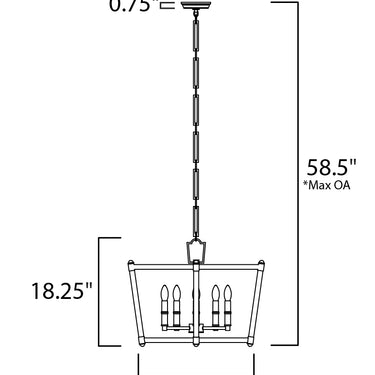 Maxim Lighting Lucent 5-Light Chandelier Polished Nickel