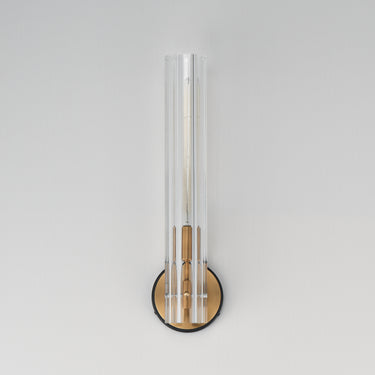 Maxim Lighting Flambeau Wall Sconce Black/Antique Brass
