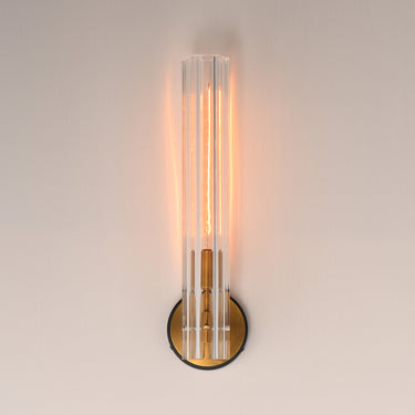 Maxim Lighting Flambeau Wall Sconce Black/Antique Brass