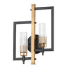Maxim Lighting Flambeau 2-Light Wall Sconce Black/Antique Brass