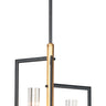 Maxim Lighting Flambeau 3-Light Chandelier Black/Antique Brass