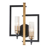 Maxim Lighting Flambeau 2-Light Wall Sconce Black/Antique Brass