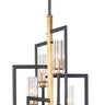 Maxim Lighting Flambeau 6-Light Chandelier Black/Antique Brass