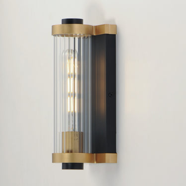 Maxim Lighting Opulent Outdoor Wall Sconce Black/Antique Brass