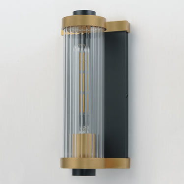 Maxim Lighting Opulent Outdoor Wall Sconce Black/Antique Brass