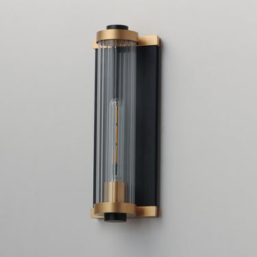 Maxim Lighting Opulent Outdoor Wall Sconce Black/Antique Brass