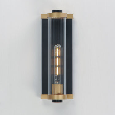 Maxim Lighting Opulent Outdoor Wall Sconce Black/Antique Brass