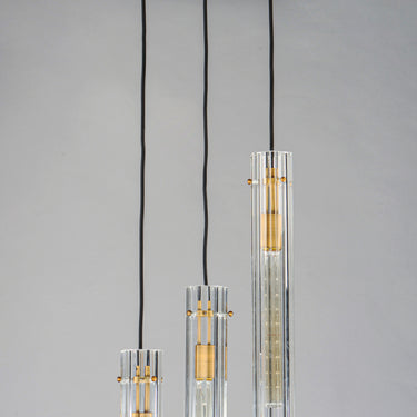 Maxim Lighting Flambeau 3-Light Pendant Black/Antique Brass