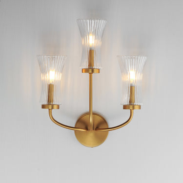 Maxim Lighting Camelot 3-Light Sconce Natural Aged Brass