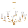 Maxim Lighting Camelot 8-Light Chandelier Natural Aged Brass