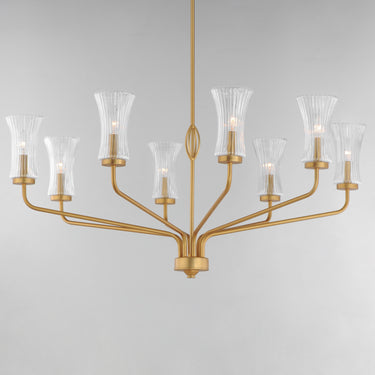 Maxim Lighting Camelot 8-Light Chandelier Natural Aged Brass