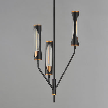 Maxim Lighting Regent 3-Light Pendant Black/Antique Brass