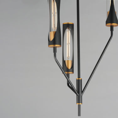 Maxim Lighting Regent 3-Light Pendant Black/Antique Brass