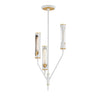 Maxim Lighting Regent 3-Light Pendant Light French Gray/Natural Aged Brass