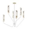 Maxim Lighting Regent 6-Light Pendant Light French Gray/Natural Aged Brass
