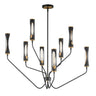 Maxim Lighting Regent 8-Light Chandelier Black/Antique Brass
