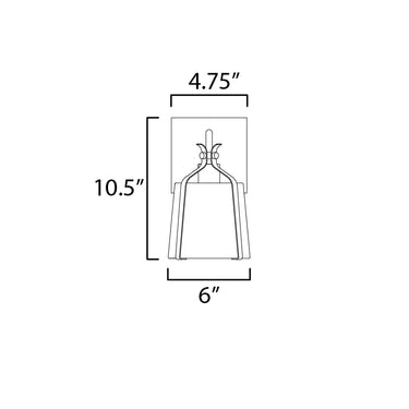 Maxim Lighting Bandera Wall Sconce Dark Bronze