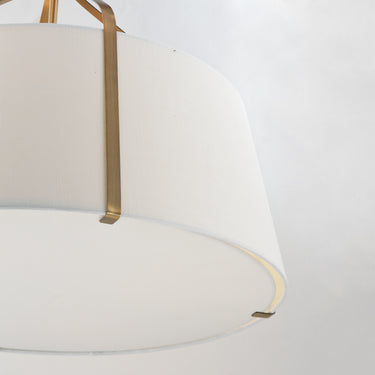 Maxim Lighting Bandera 30" 4-Light Pendant Natural Aged Brass
