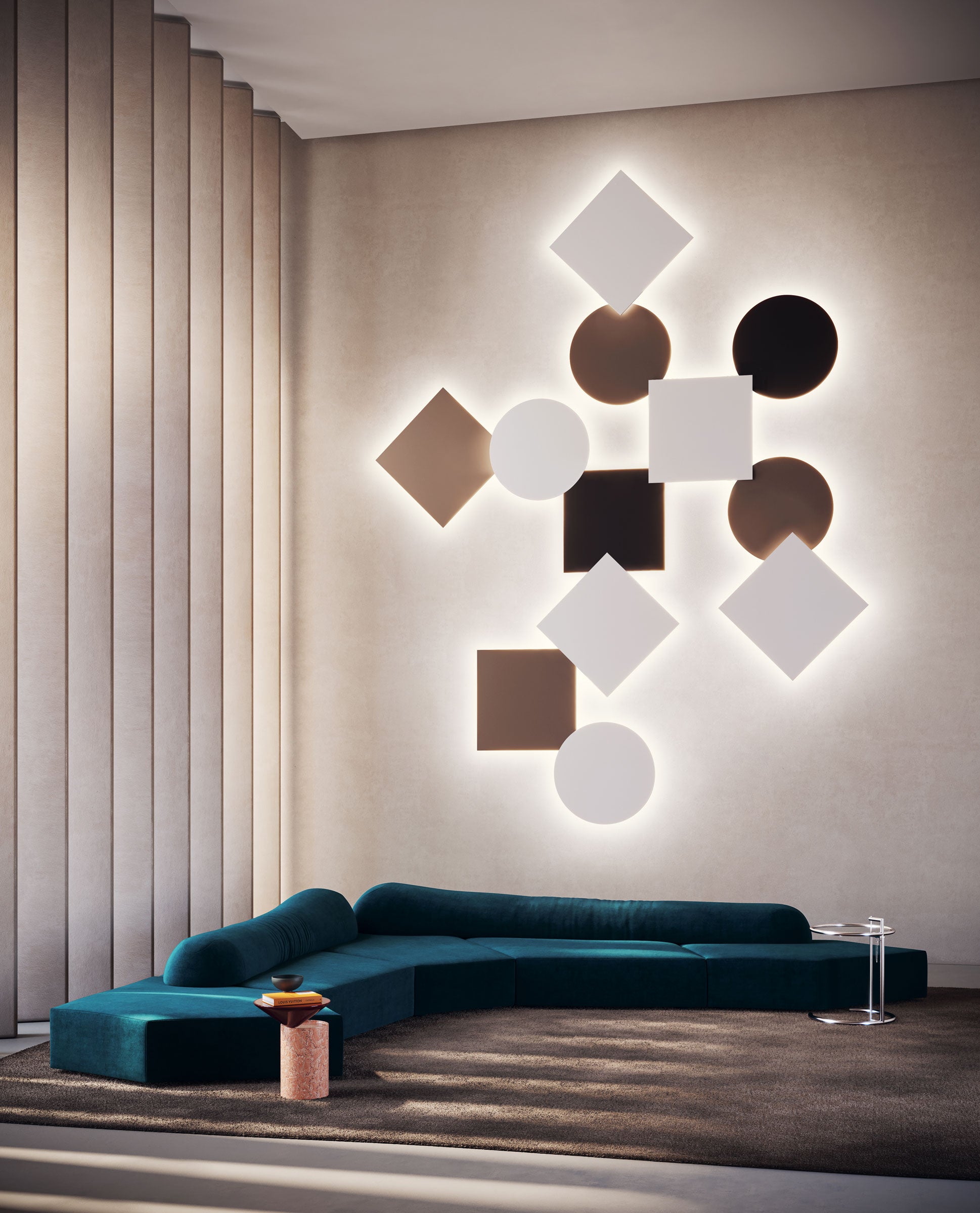 Lodes Puzzle Mega Square Large Wall Ceiling Light