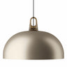 Lodes JIM Dome pendant in matte champagne featuring a large dome shade and adjustable suspension cablev