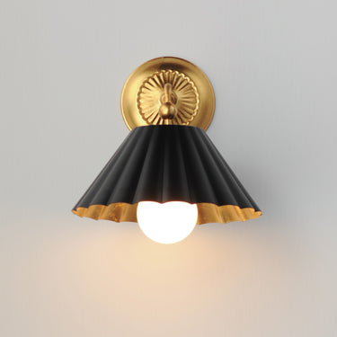 Maxim Lighting Primrose Wall Sconce Black/Gold Leaf