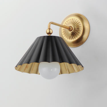 Maxim Lighting Primrose Wall Sconce Black/Gold Leaf