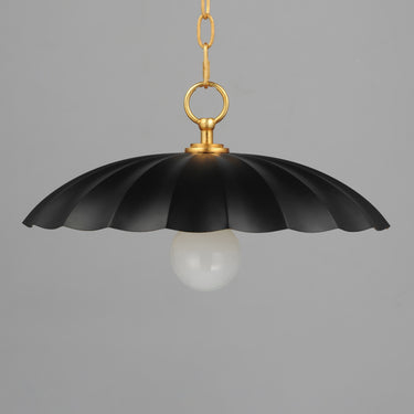 Maxim Lighting Primrose Pendant Black/Gold Leaf