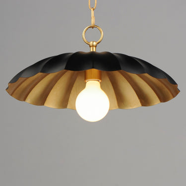 Maxim Lighting Primrose Pendant Black/Gold Leaf